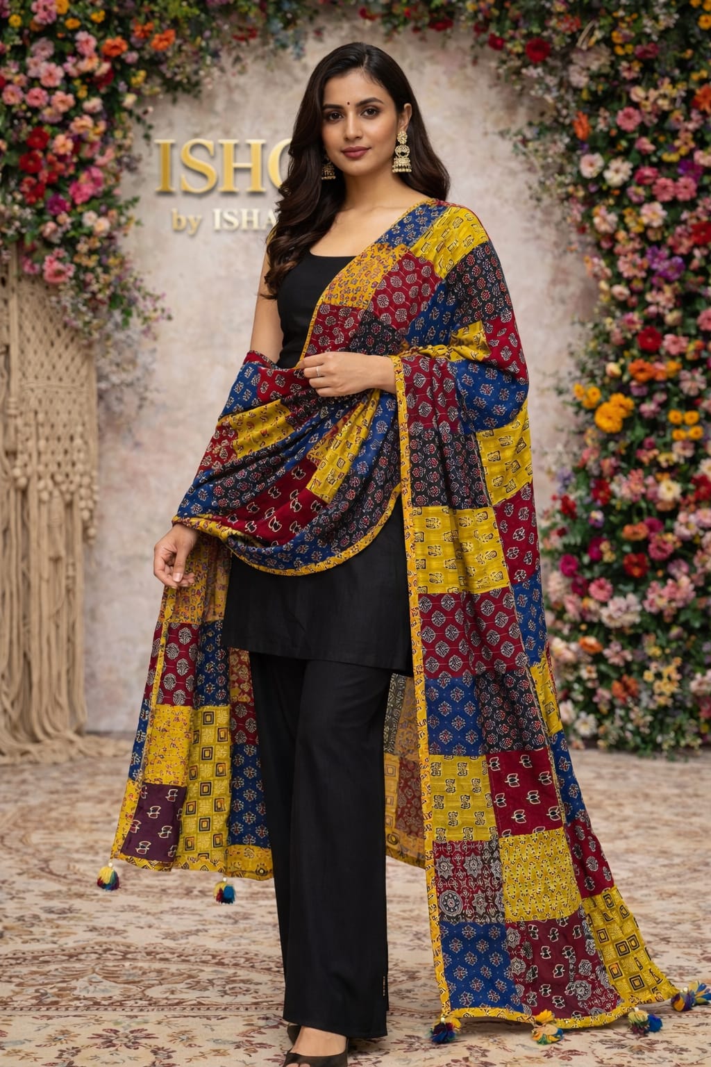 Ajrakh Dupatta