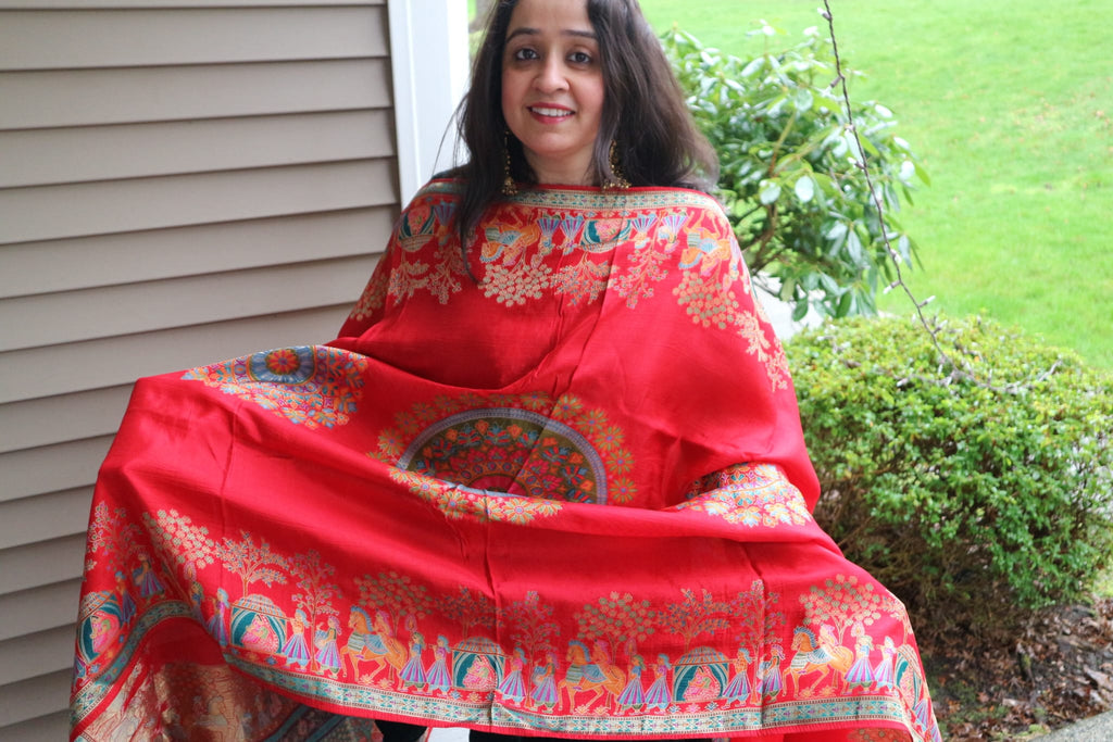 The Maharani’s Passage - Silk Dupatta