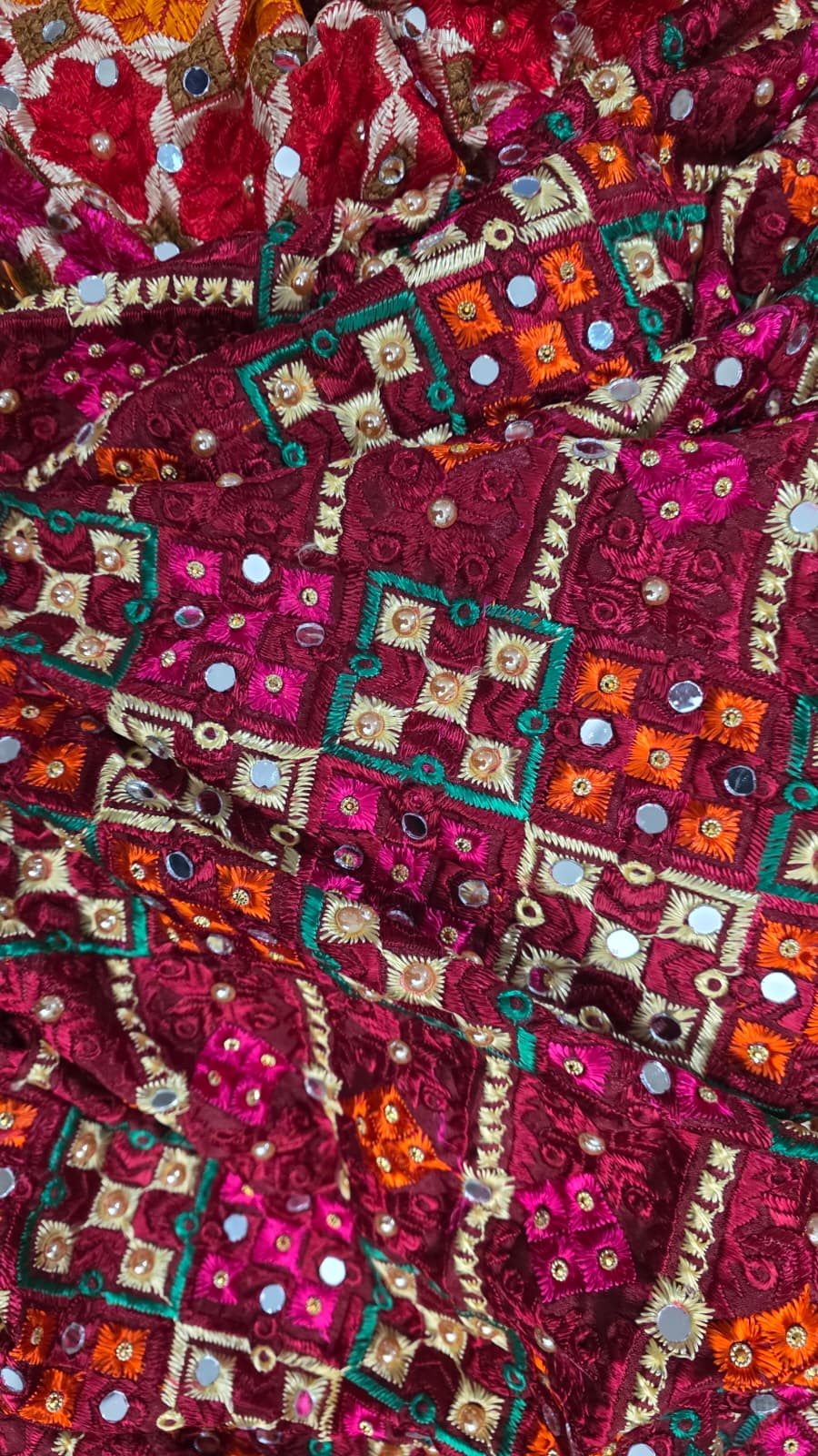 The Ruby Tapestry - Phulkari Dupatta
