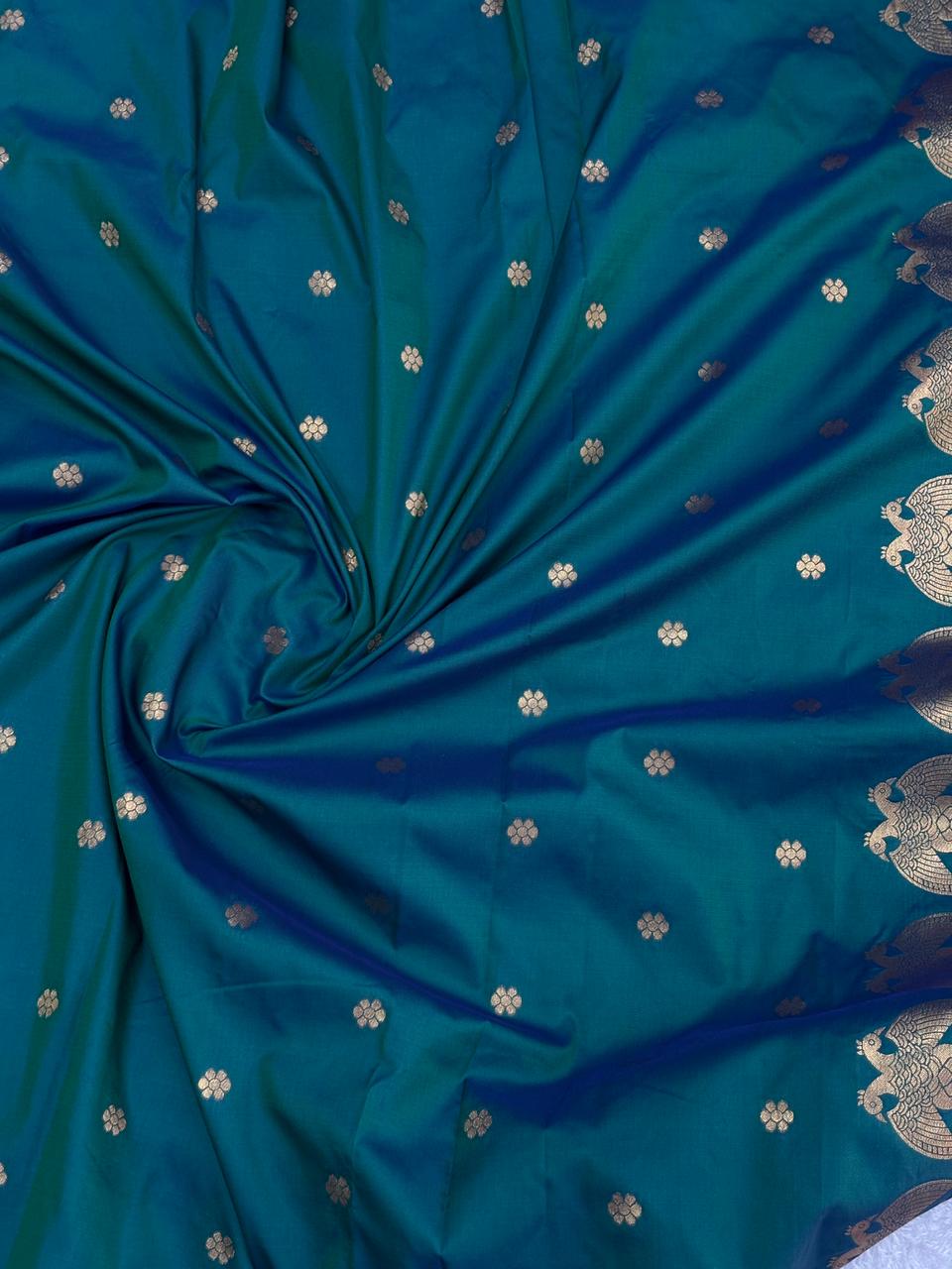 Premium soft banarasi silk saree with pichwai zari weaving work