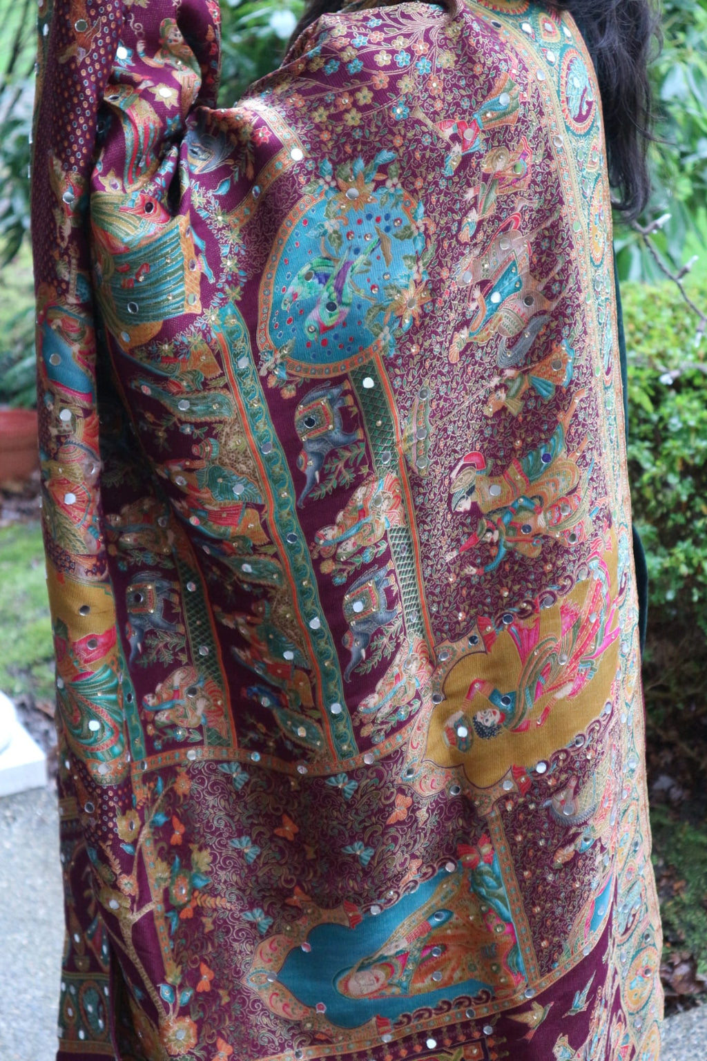 The Mehrunisa Mehfil - Mughal Edition Silk Dupatta
