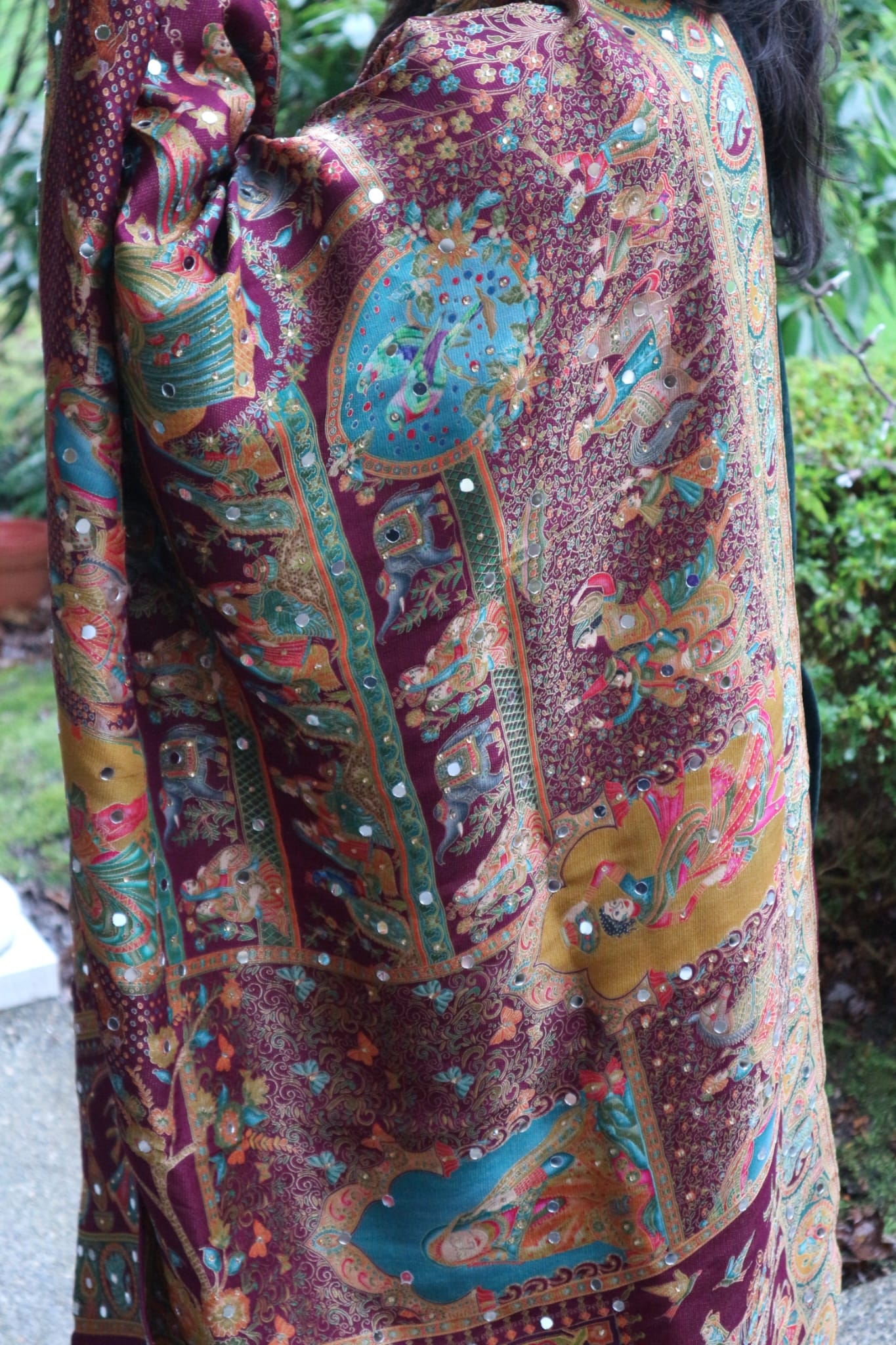 The Mehrunisa Mehfil - Mughal Edition Silk Dupatta