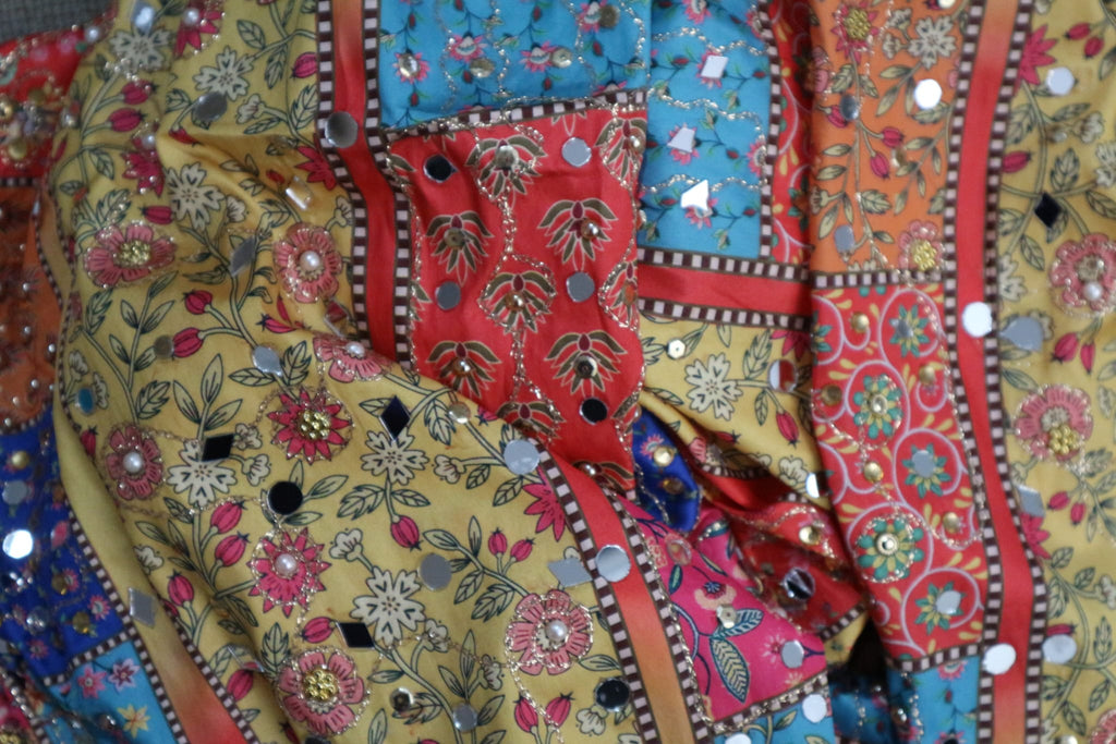 The Kaleidoscope – Mirror Work Crepe Dupatta