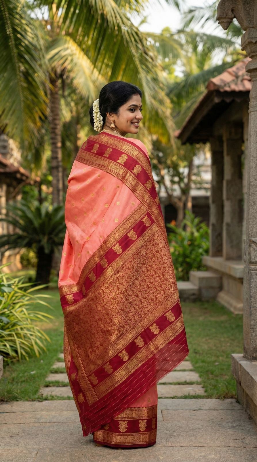 soft banarasi silk saree with zari weaving work