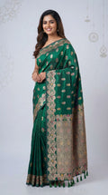 Premium banarasi silk saree with meenakari zari weaving work