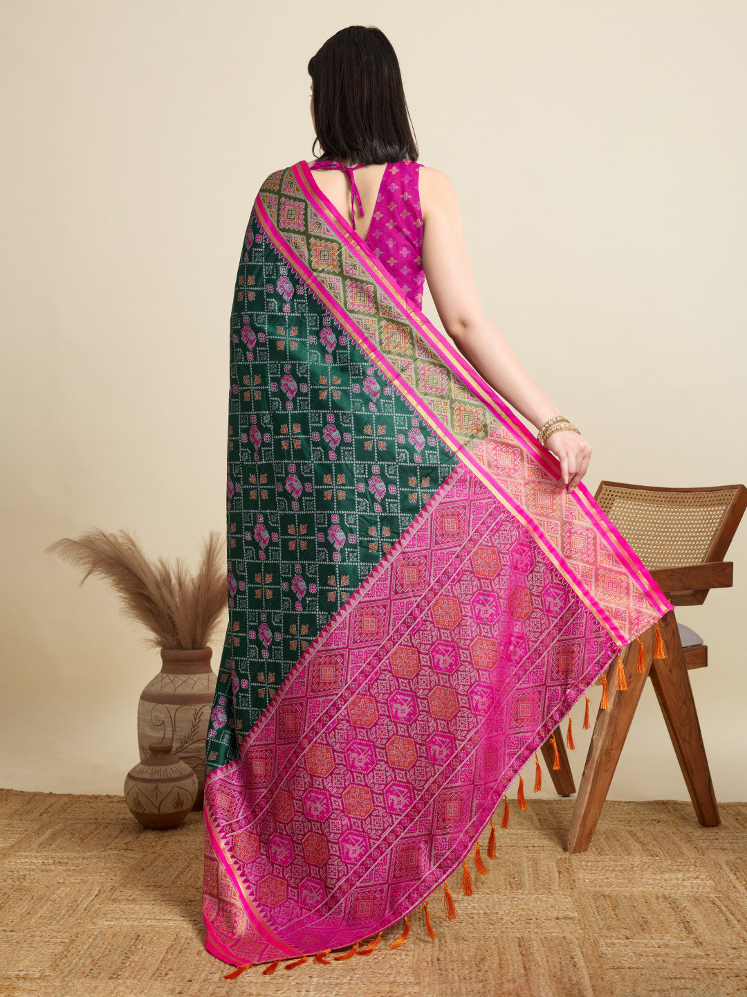 Patola silk saree with weaving work