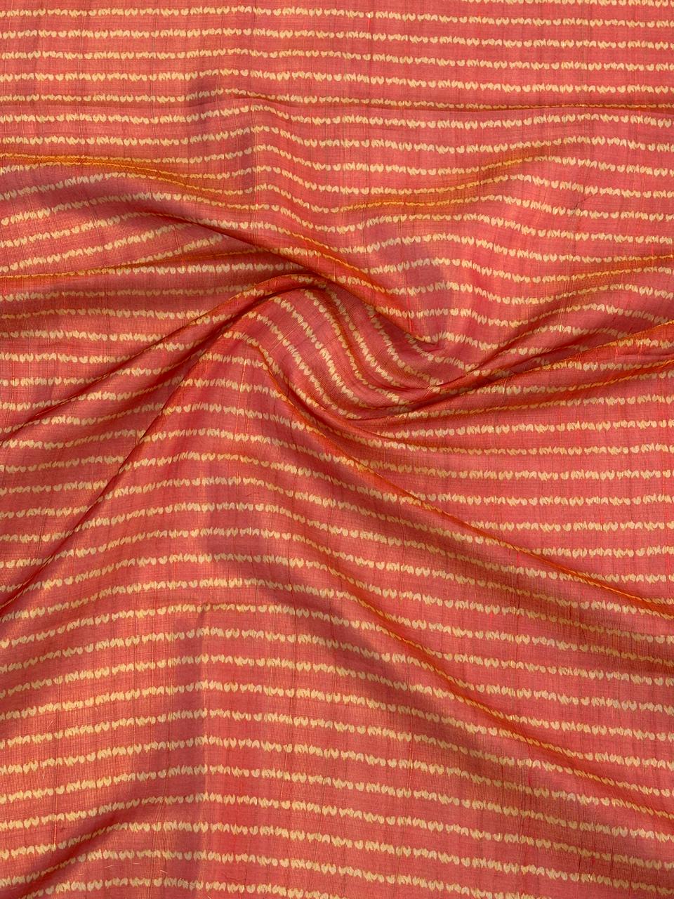 Soft tissue tussar silk saree with warli printed work