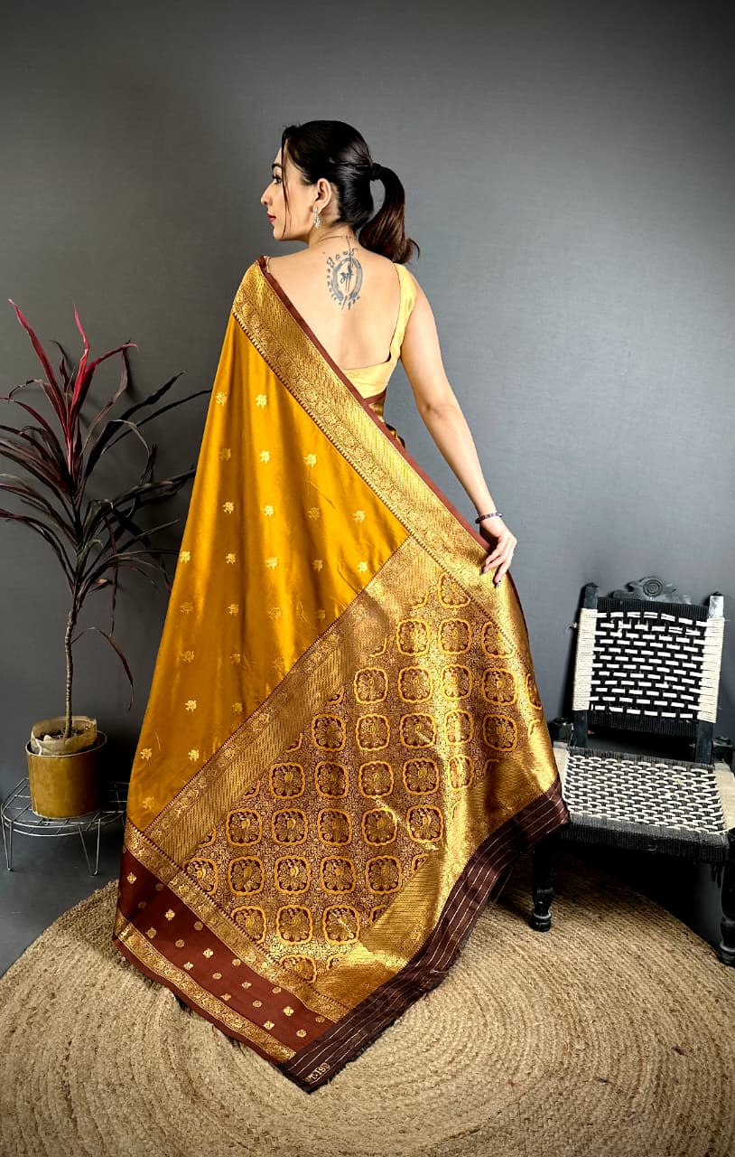 soft banarasi silk saree with zari weaving work