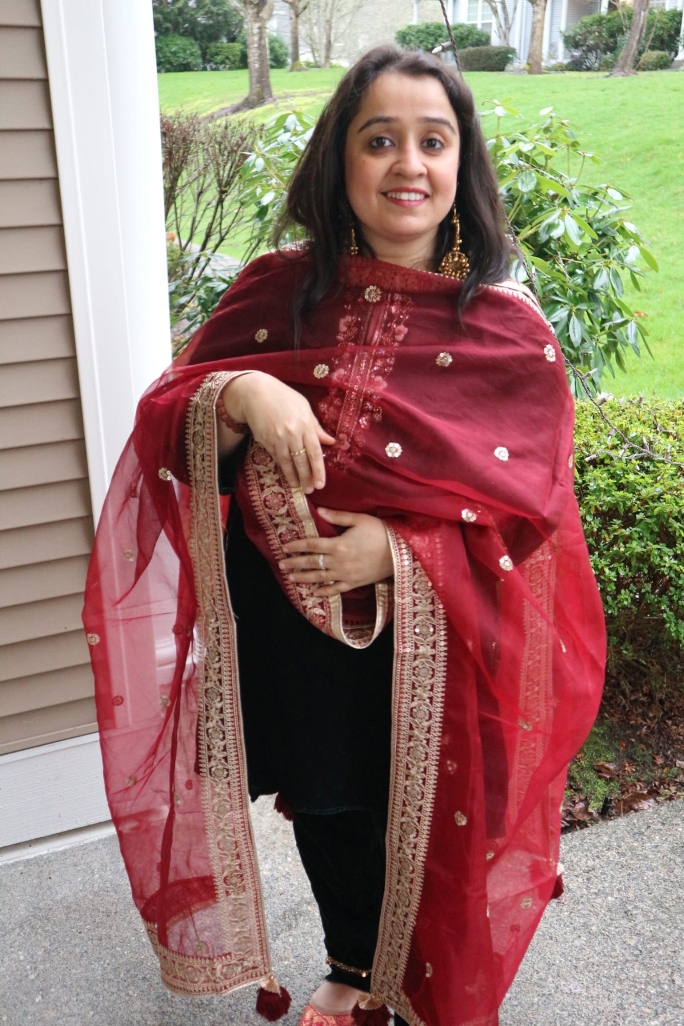 The Sindoor Soirée - Organza Dupatta