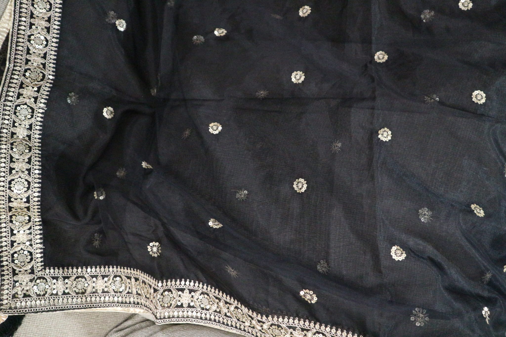 The Midnight Noir - Organza Dupatta