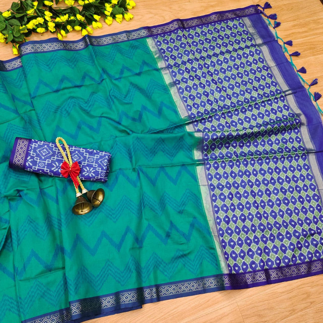 Tussar silk saree with zari woven work