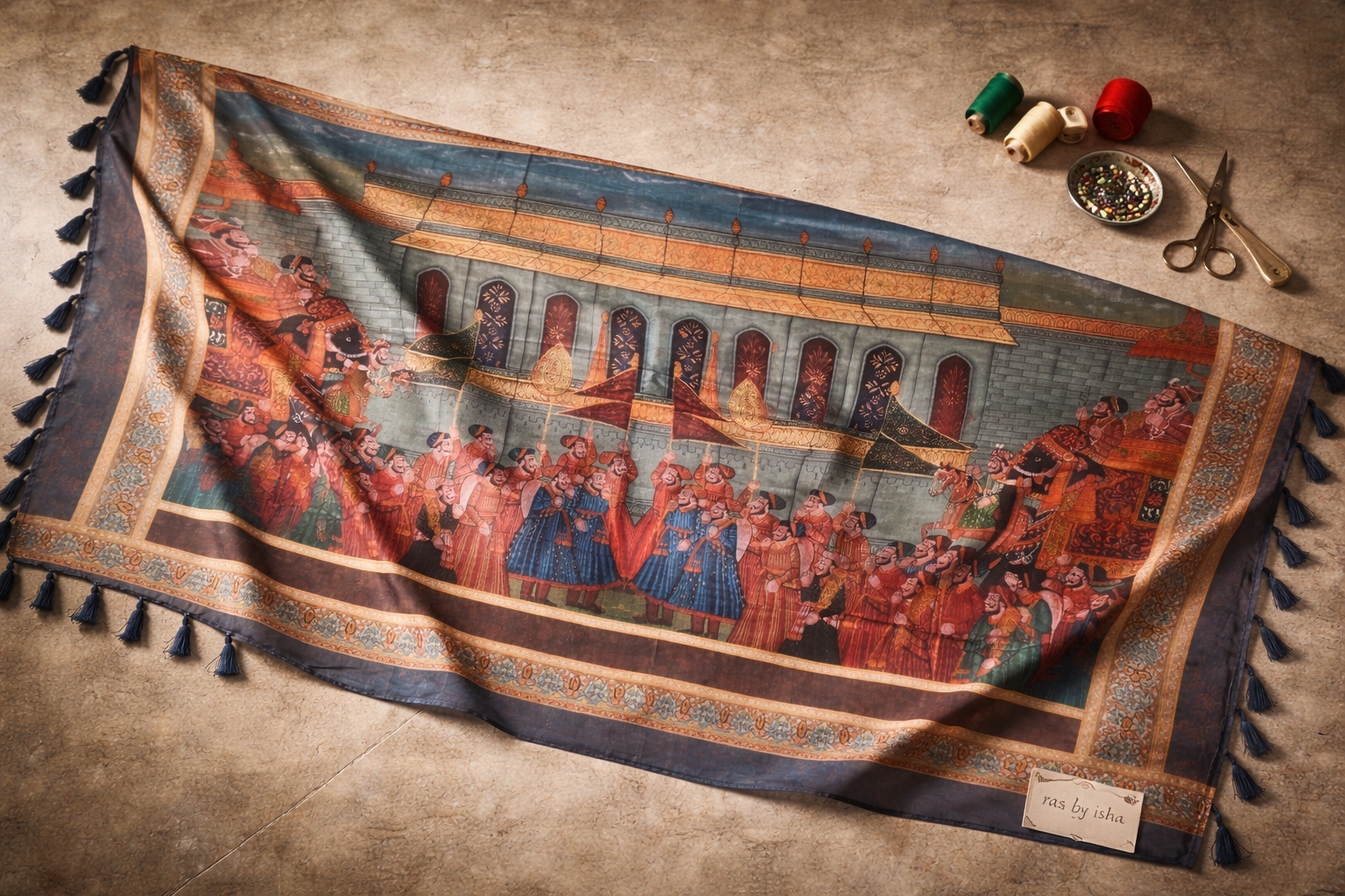 Darbar-e-Ras - Heritage Art Silk Dupatta