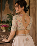 Handcrafted Mirror-Work Festive Blouse
