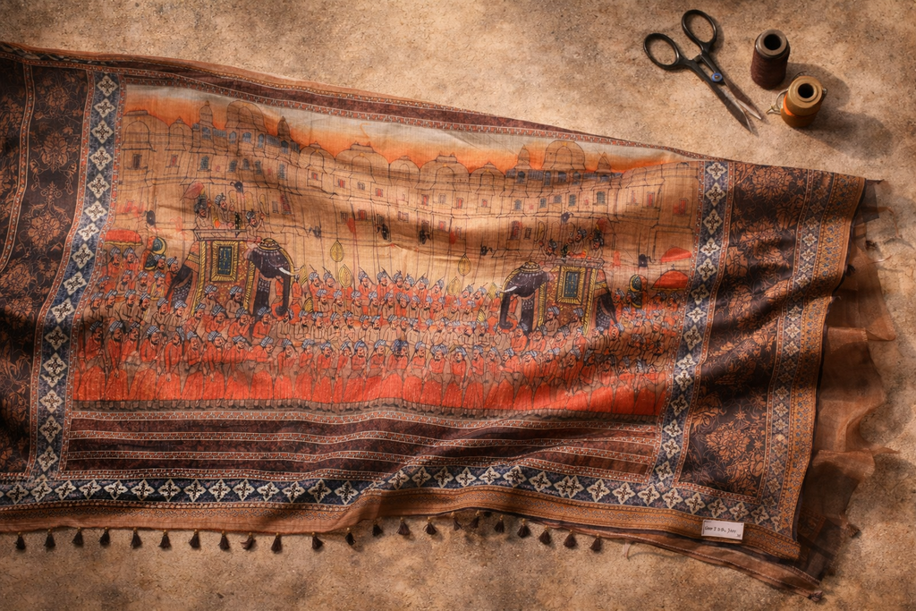 Ras | The Procession - Art Silk Dupatta