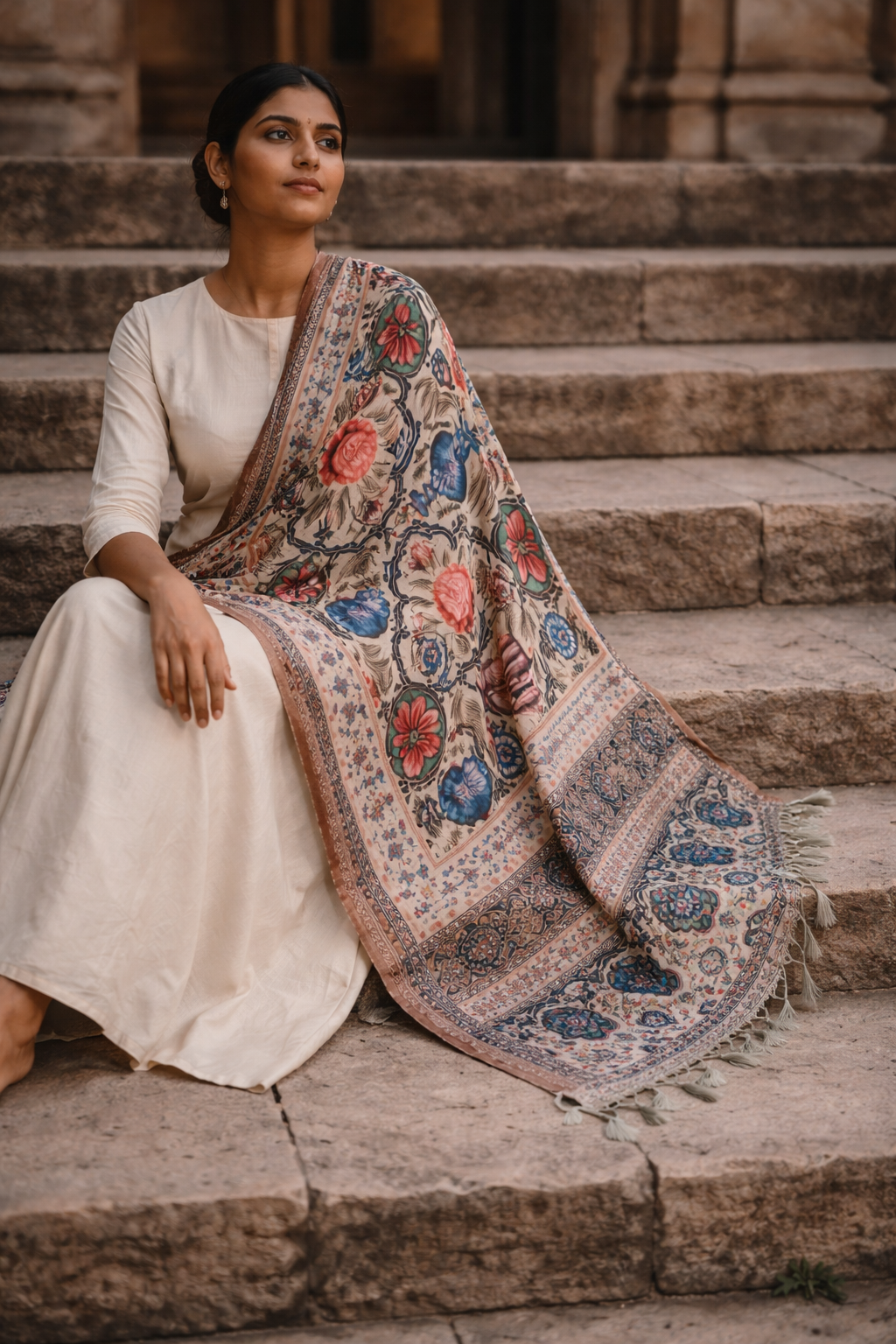 Guldasta - Art Silk Dupatta
