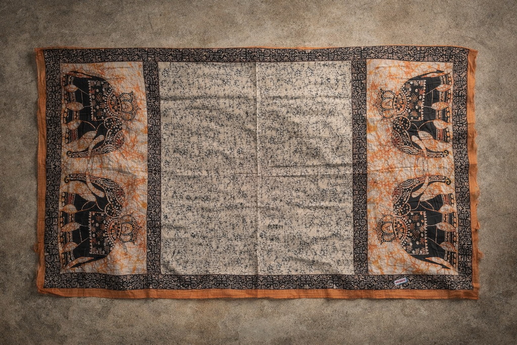 The Slow Walk — Art Silk Storytelling Dupatta