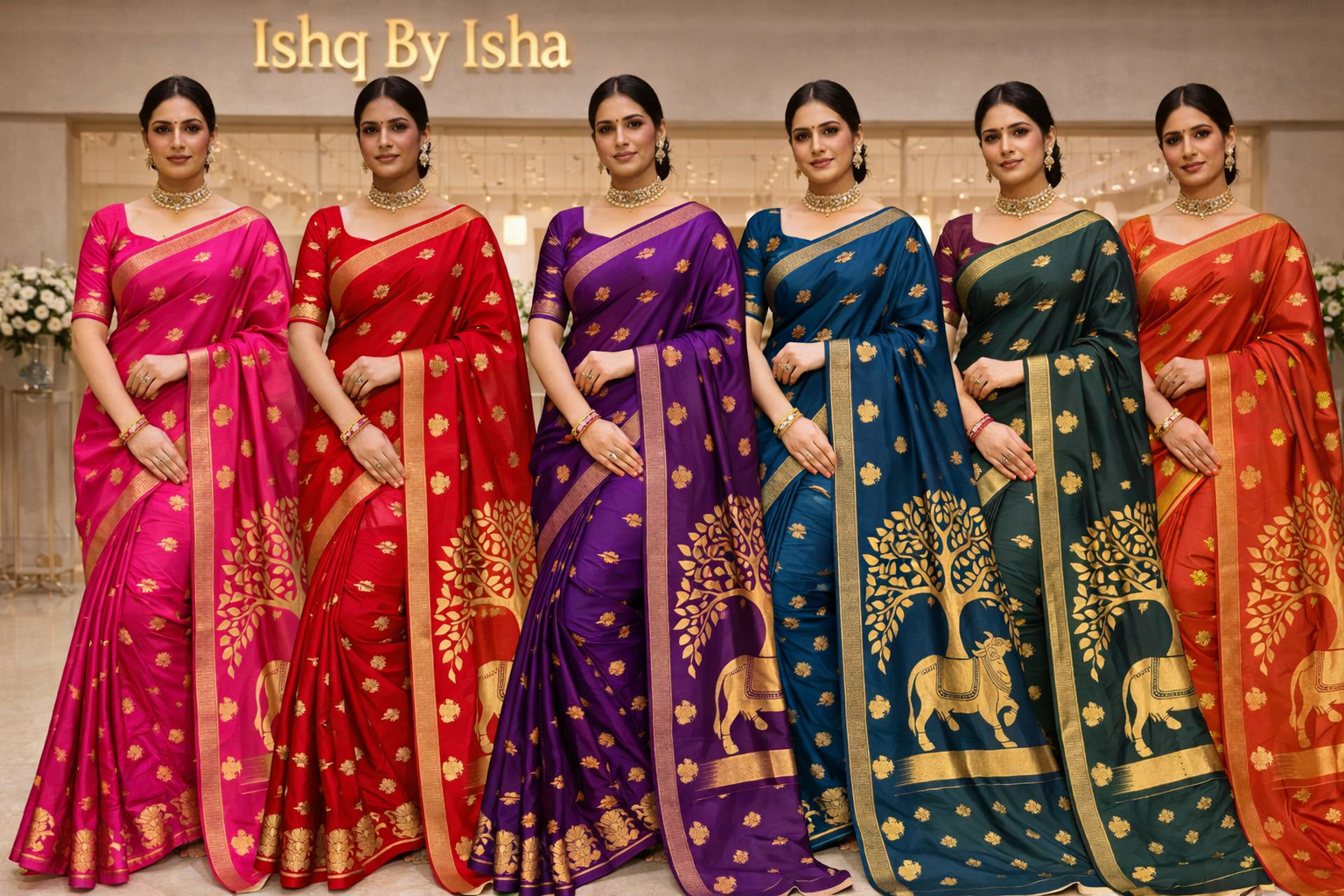 Premium soft banarasi silk saree with pichwai zari weaving work