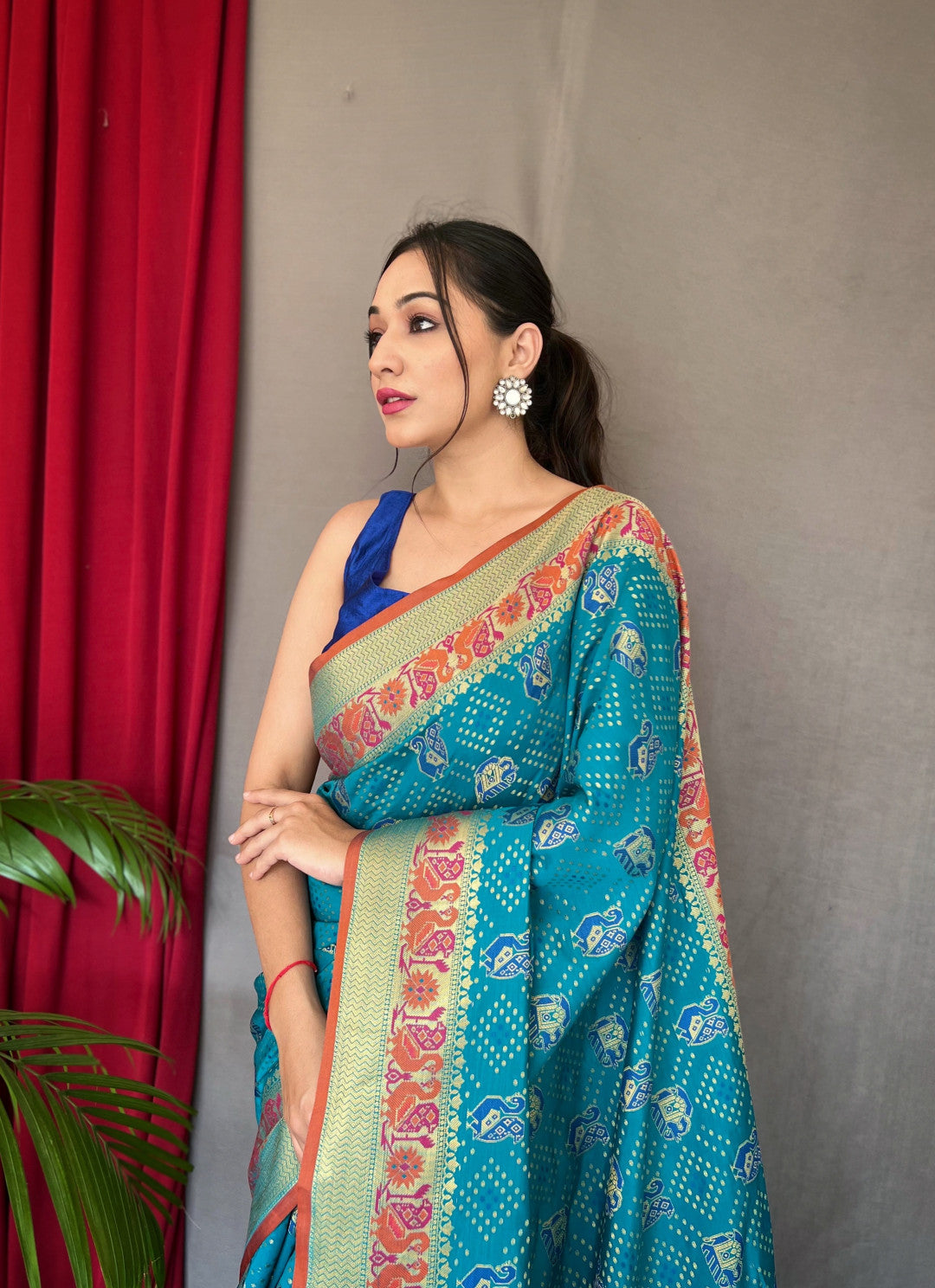 Patola silk saree with weaving work