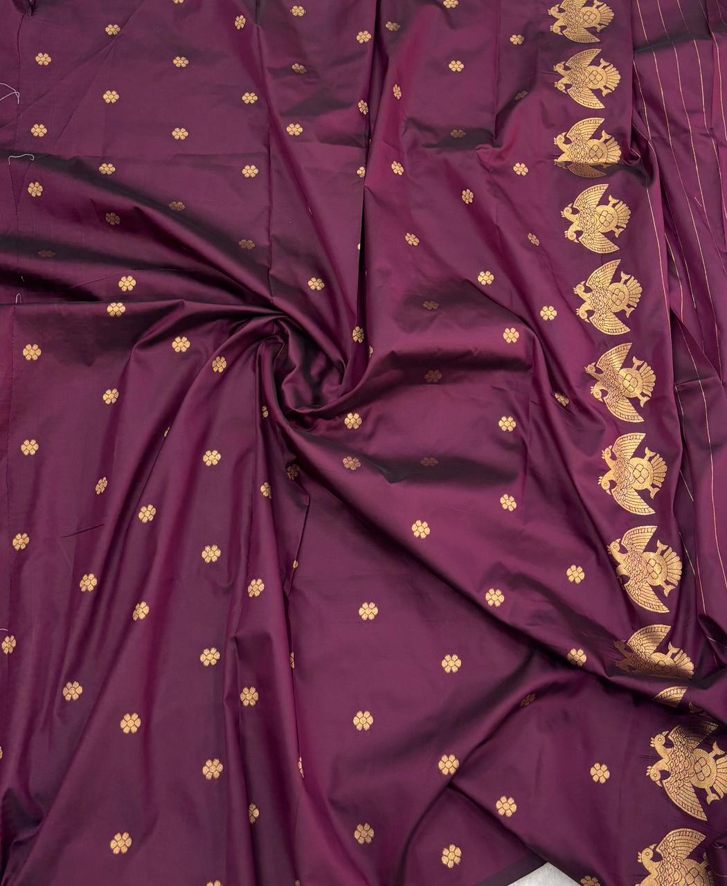 Premium soft banarasi silk saree with pichwai zari weaving work