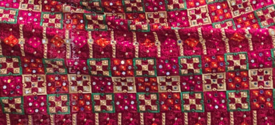 The Ruby Tapestry - Phulkari Dupatta