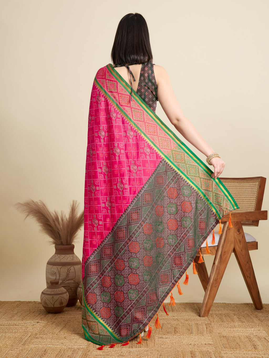 Patola silk saree with weaving work
