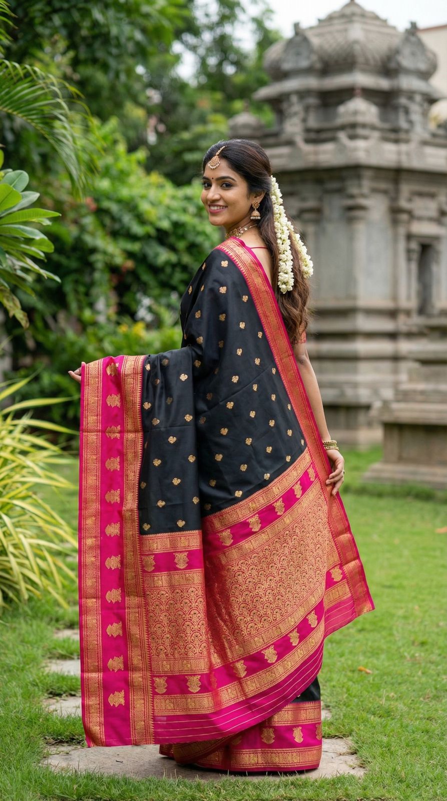 soft banarasi silk saree with zari weaving work