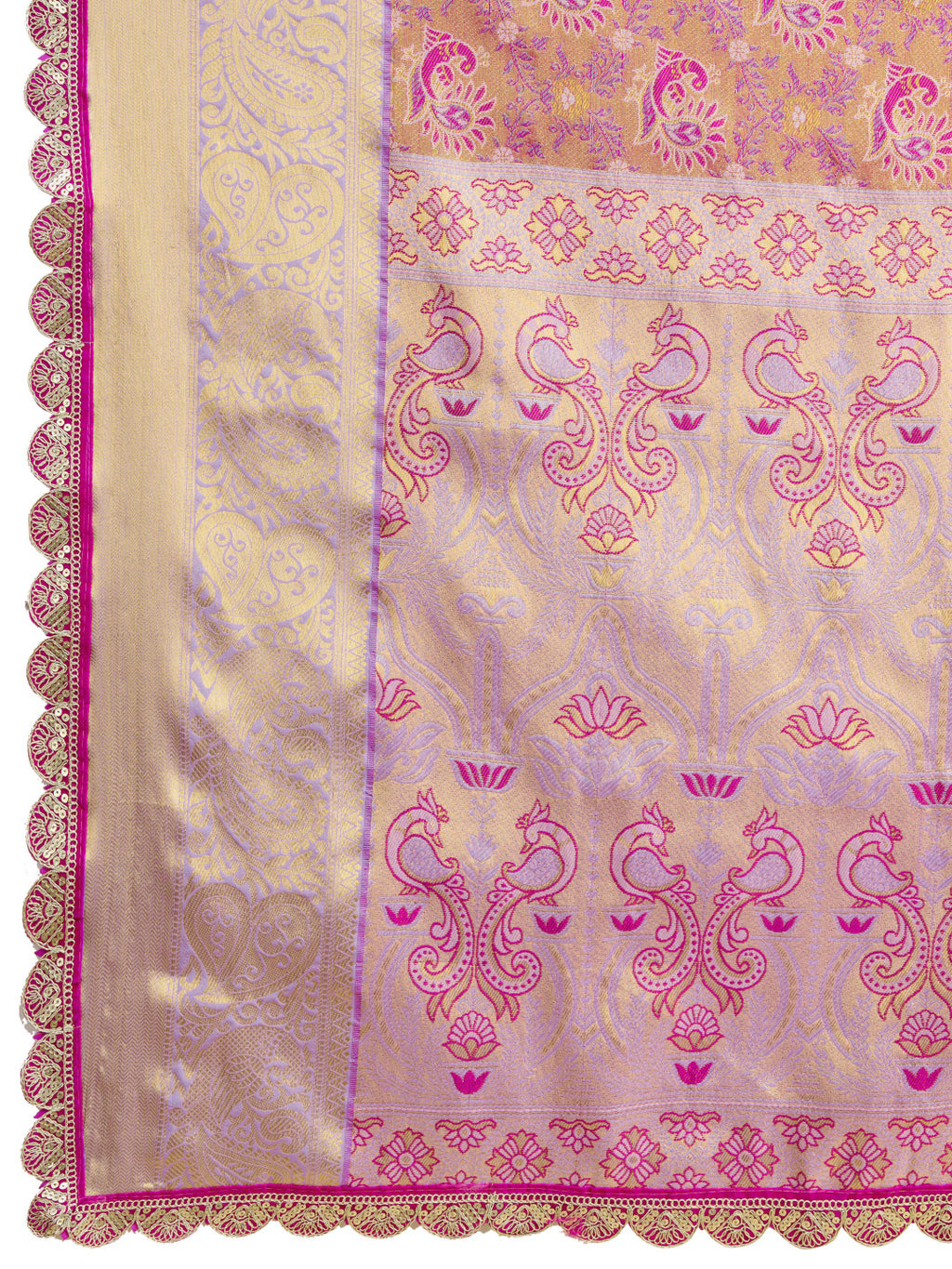 Kanjivaram silk saree with zari weaving work