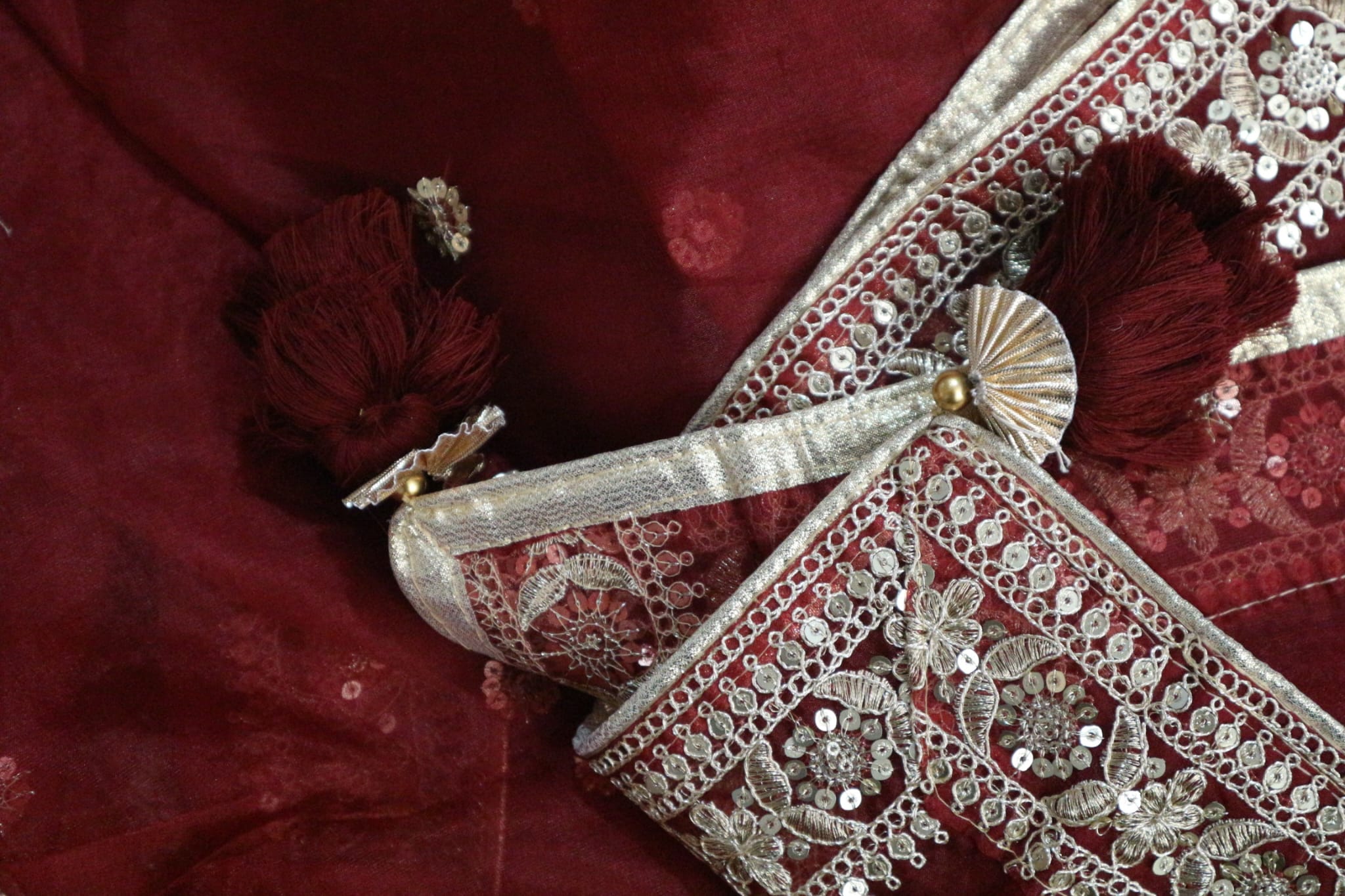 The Sindoor Soirée - Organza Dupatta