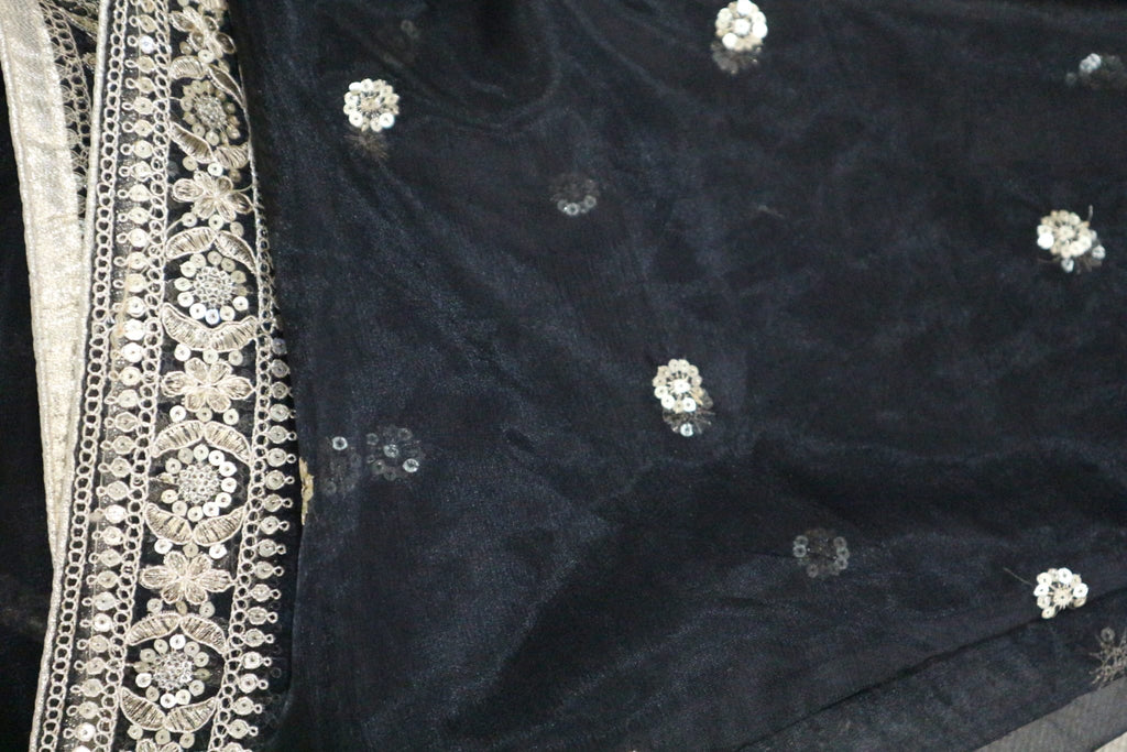 The Midnight Noir - Organza Dupatta