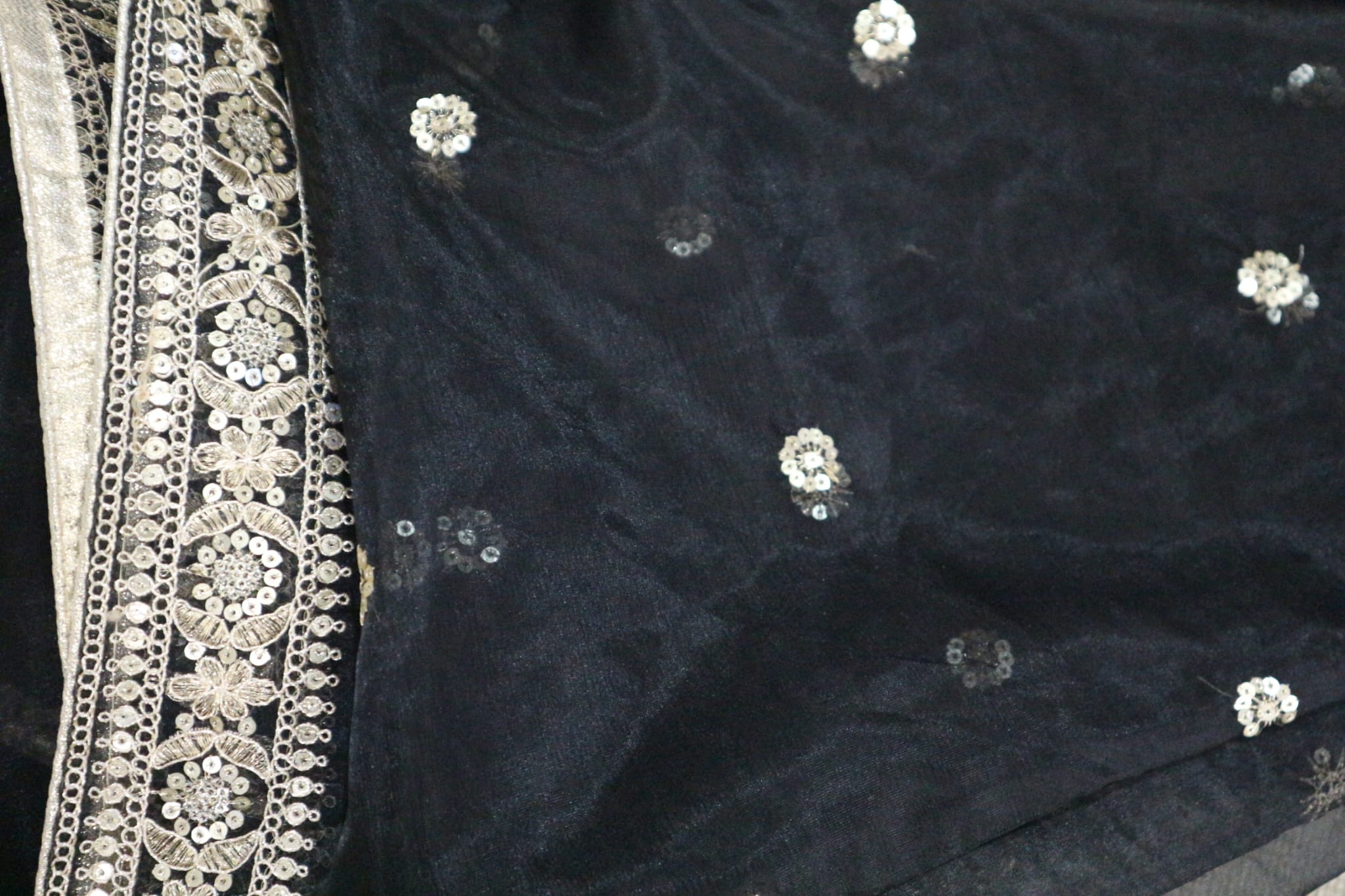 The Midnight Noir - Organza Dupatta