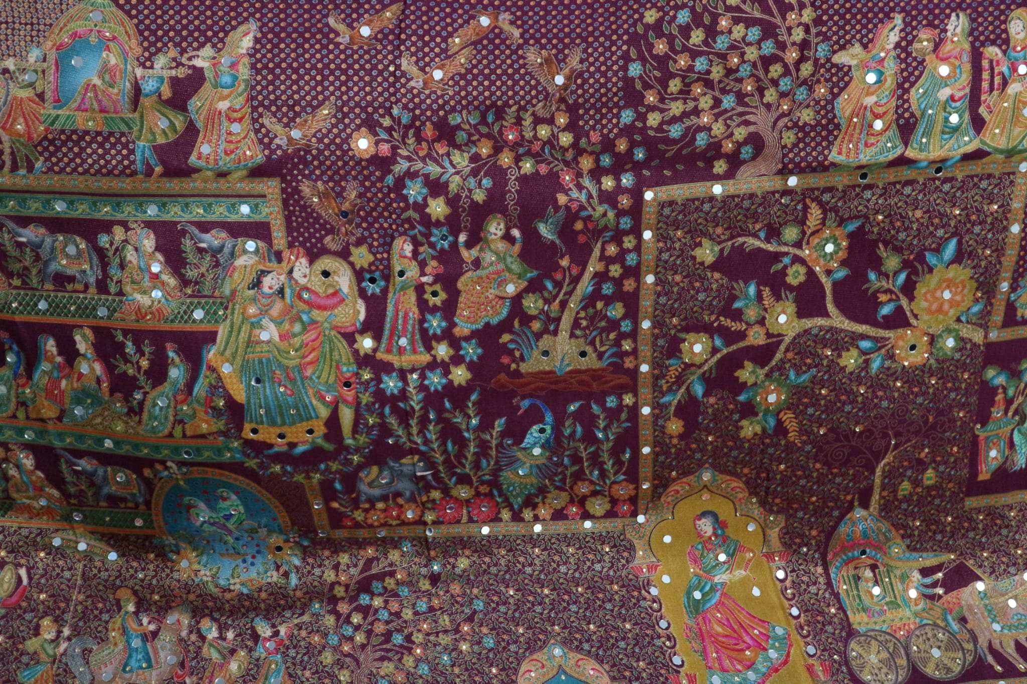 The Mehrunisa Mehfil - Mughal Edition Silk Dupatta