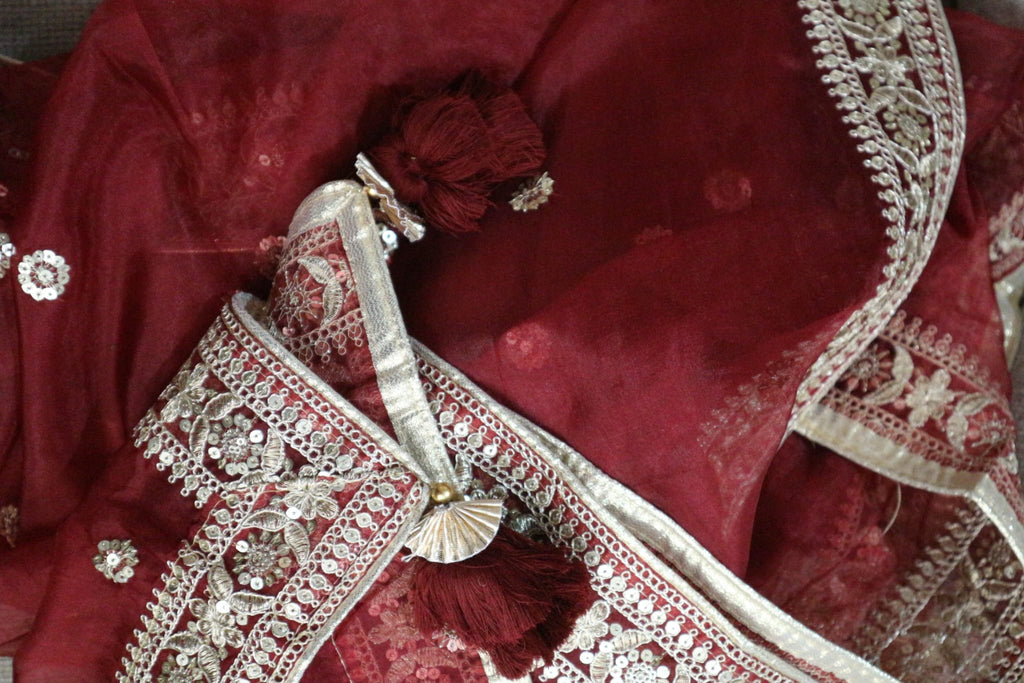 The Sindoor Soirée - Organza Dupatta