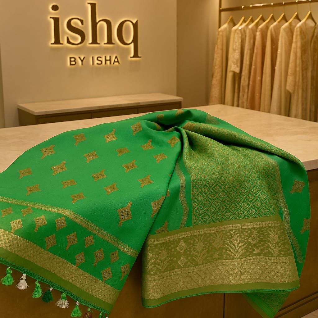 Green Kota Banarasi Saree