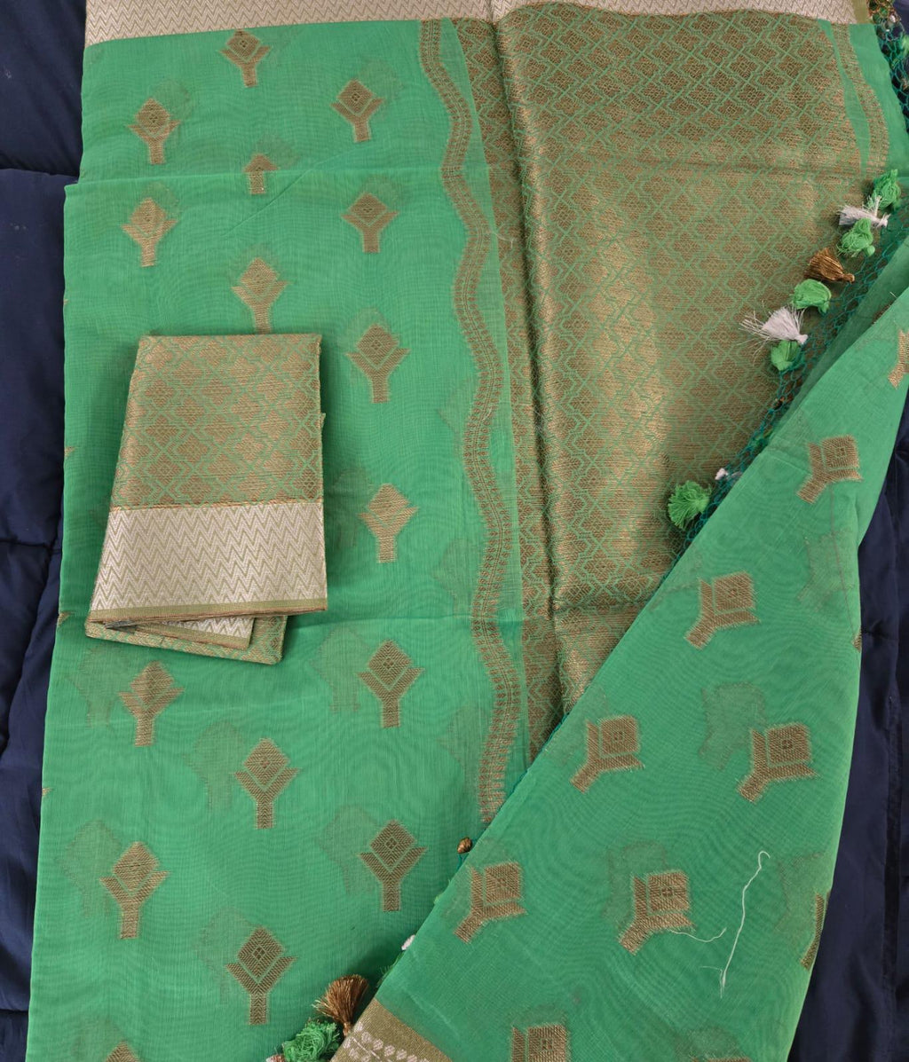 Green Kota Banarasi Saree