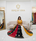 Garba Print Lehenga |Multicolored Ethnic Skirt | Navratri Ghagra Choli | Handmade Indian Festival Outfit