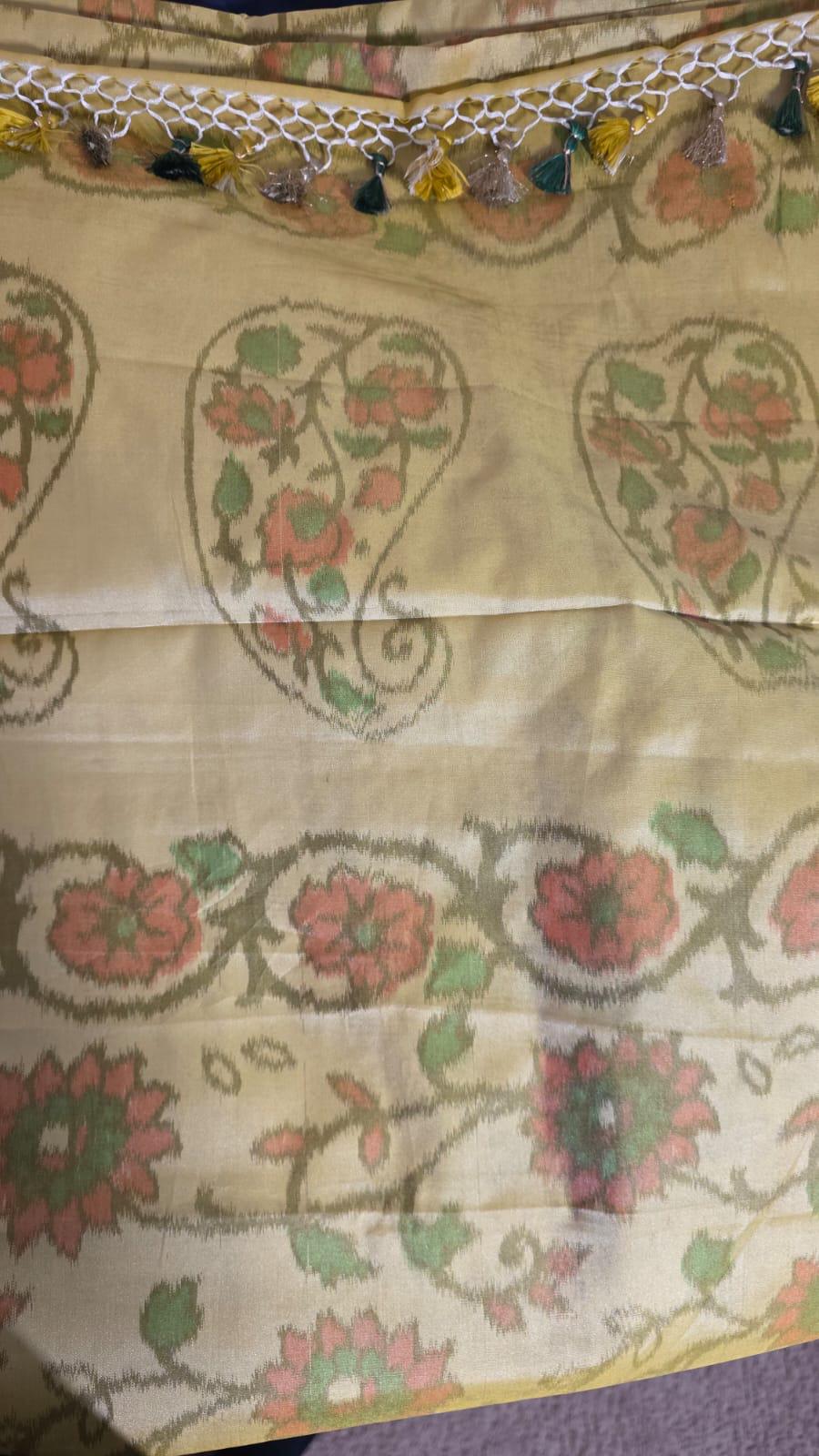 Pista green Banarasi Saree