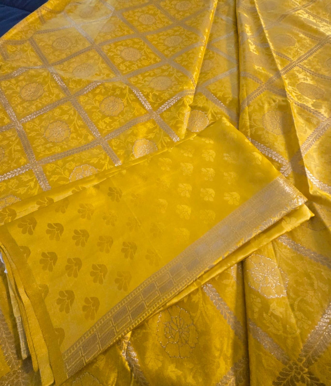 Elegant Yellow banarasi Saree & Festive Wear