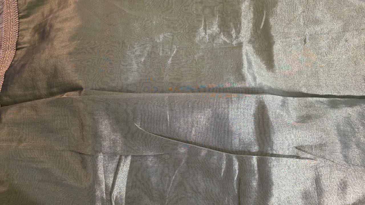 Green Tissue Banarasi Saree – Handwoven Elegance | Ishq by Isha