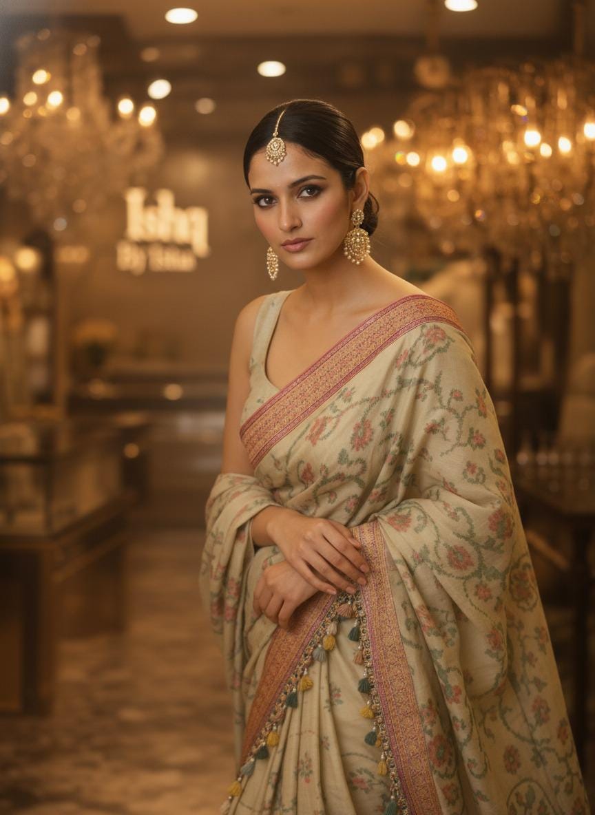 Pista green Banarasi Saree