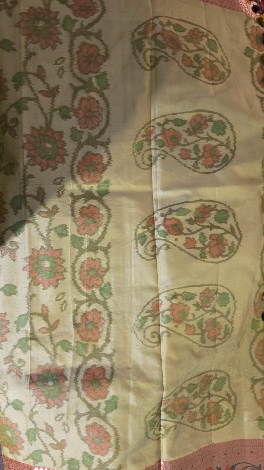 Pista green Banarasi Saree