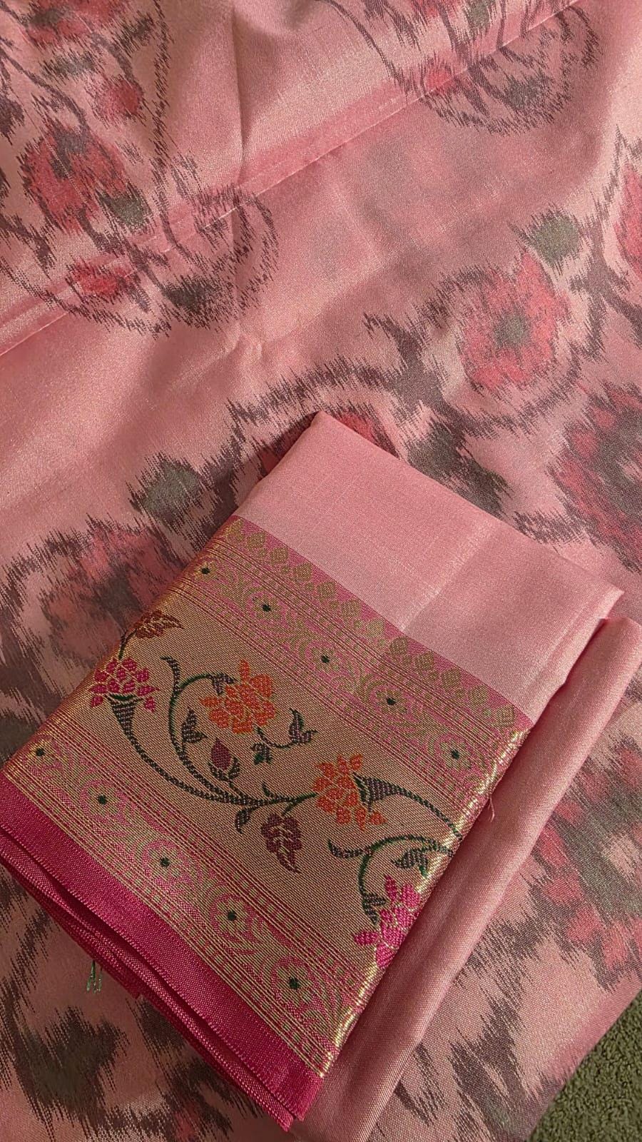 Pink Banarasi Saree