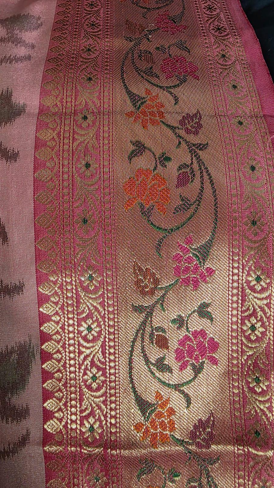 Pink Banarasi Saree