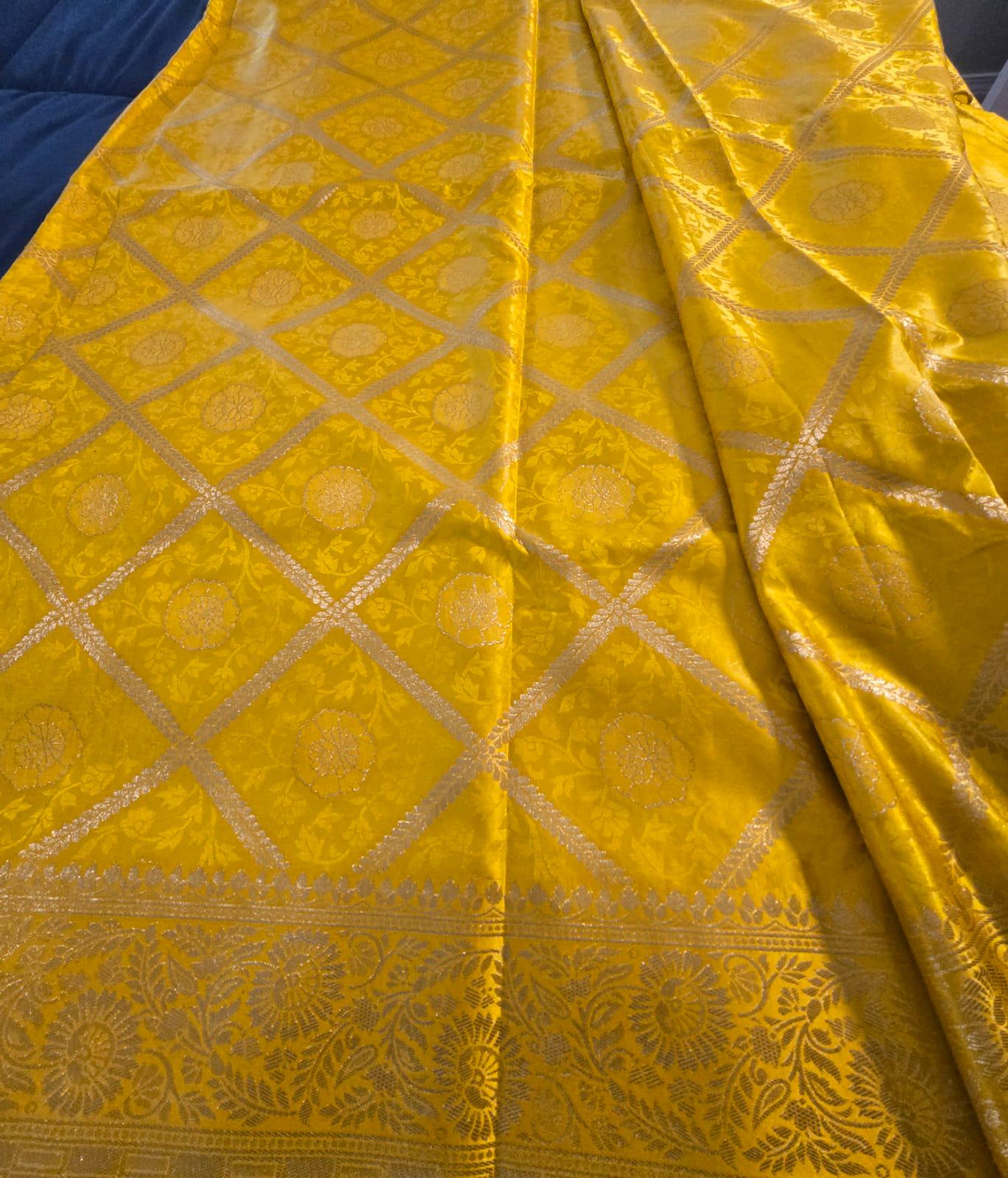 Elegant Yellow banarasi Saree & Festive Wear