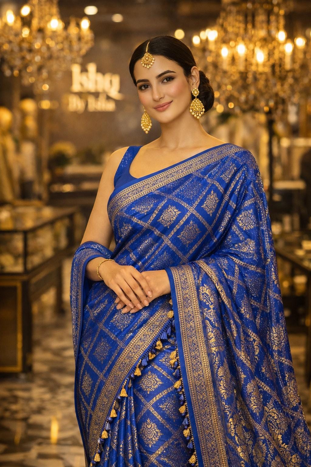 Elegant Blue banarasi Saree & Festive Wear