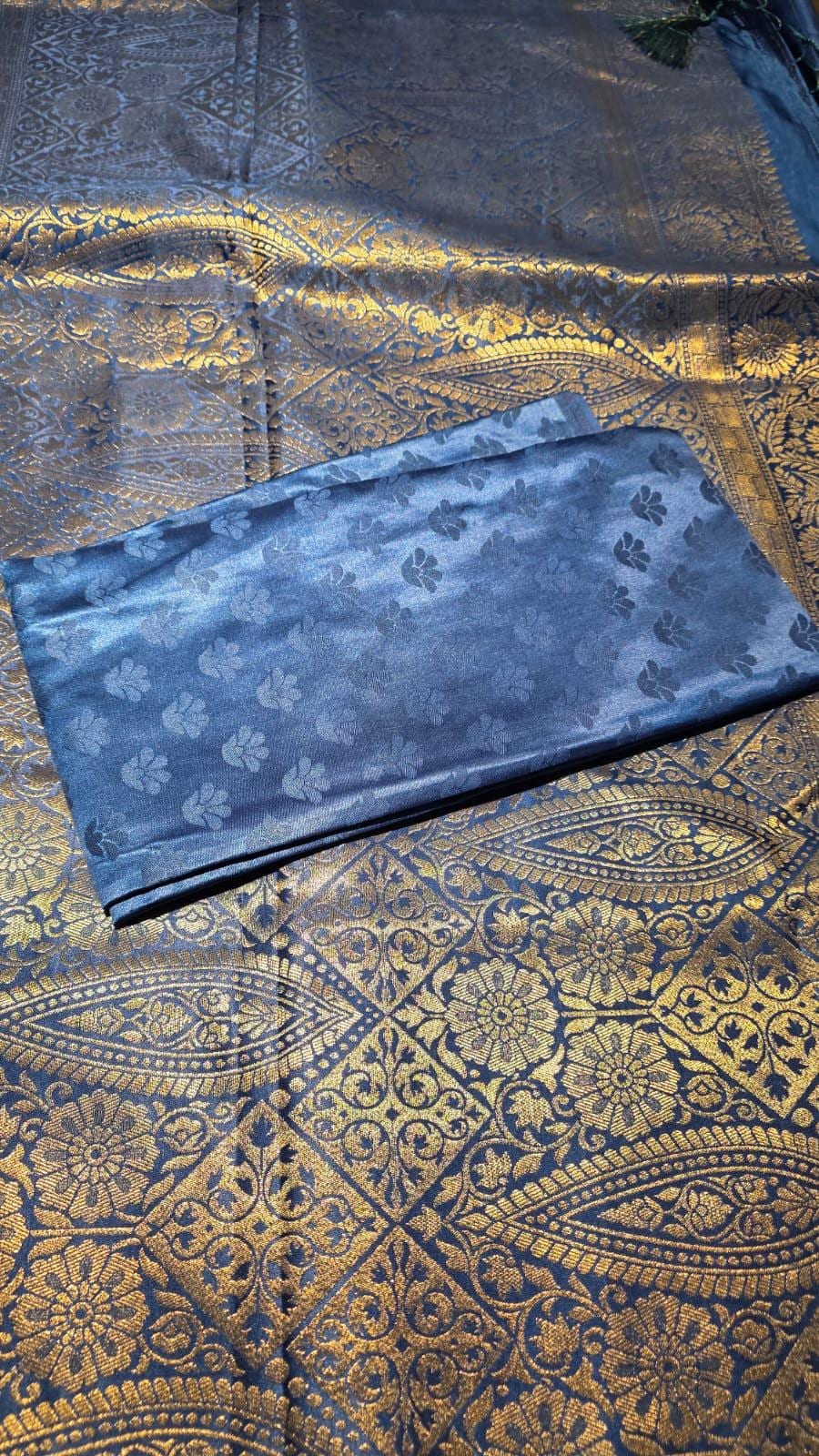 Elegant Blue banarasi Saree & Festive Wear