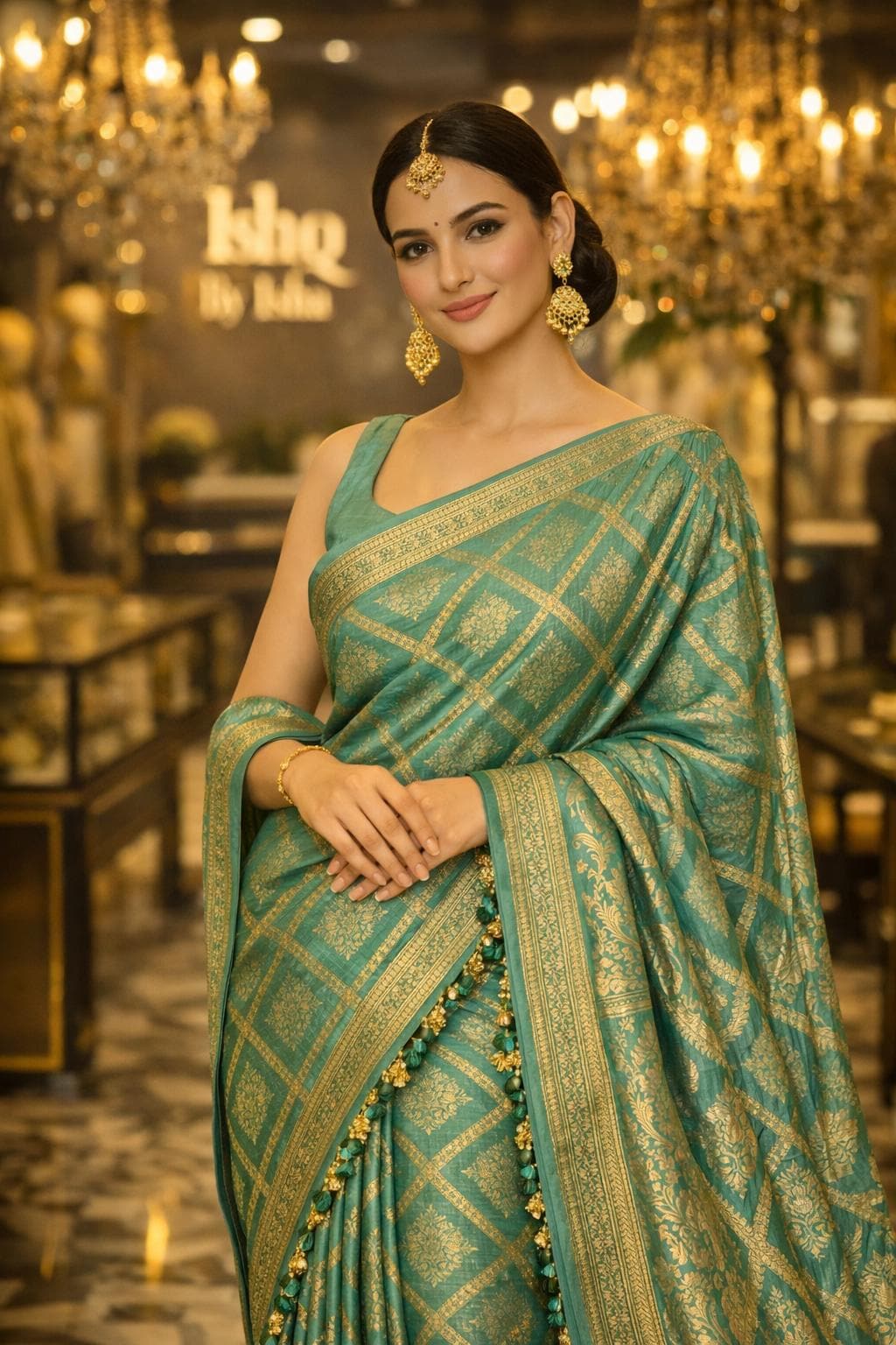 Elegant Green banarasi Saree & Festive Wear