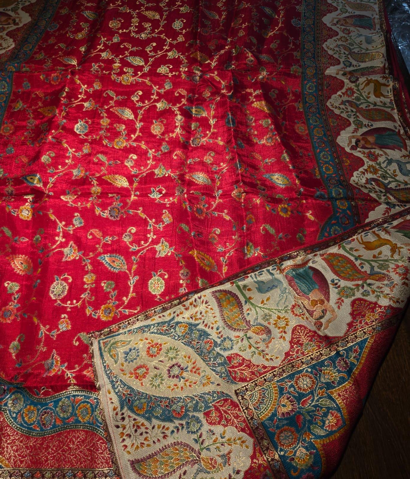 Pink Mughal art dupatta