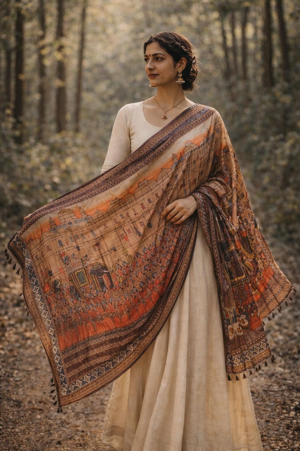 Ras | The Procession - Art Silk Dupatta