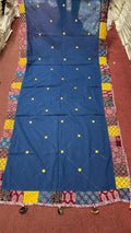 Handcrafted Cotton Ajrak Patchwork Dupatta | Ethnic Dupatta with Hand Block Motifs | Boho Indian Dupatta | Ishq by Isha