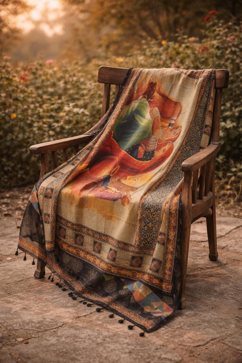 Saheliyon Ki Baithak – Heritage Art Silk Dupatta